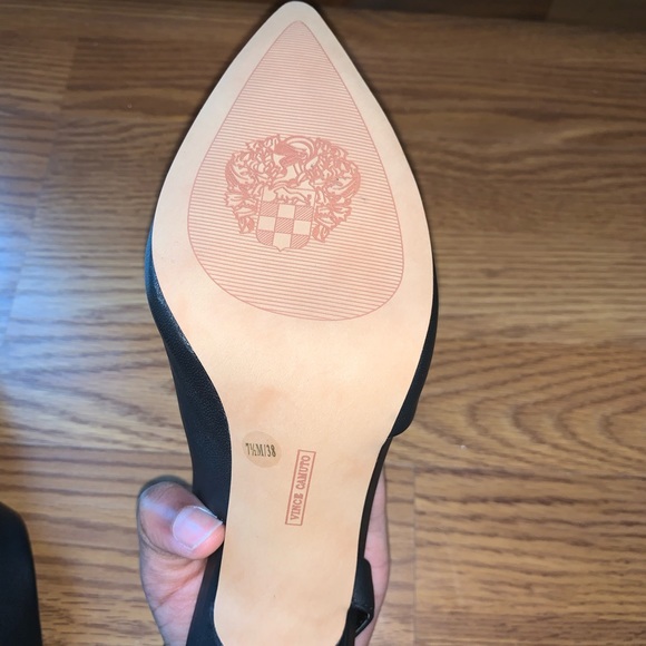 Black Vince Camuto Slingback Heels - Picture 5 of 6